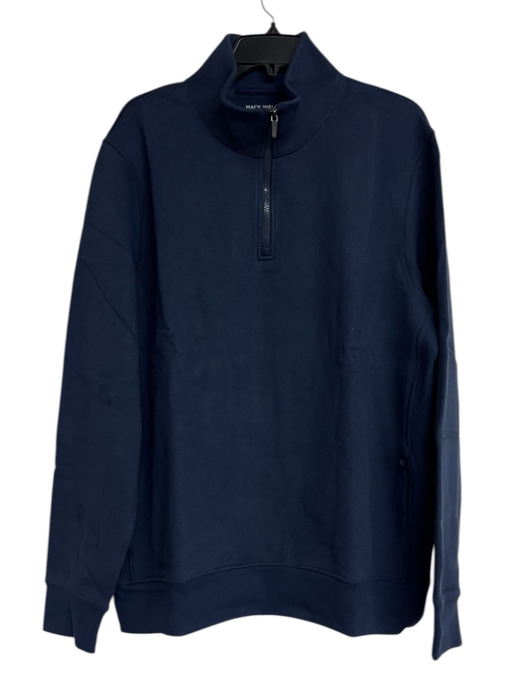 NEW Men’s Mack Weldon Navy Blue Ace‎ Quarter-Zip Sweater Sweatshirt XL